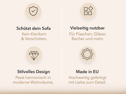 Sofa Getränkehalter für Becher & Gläser