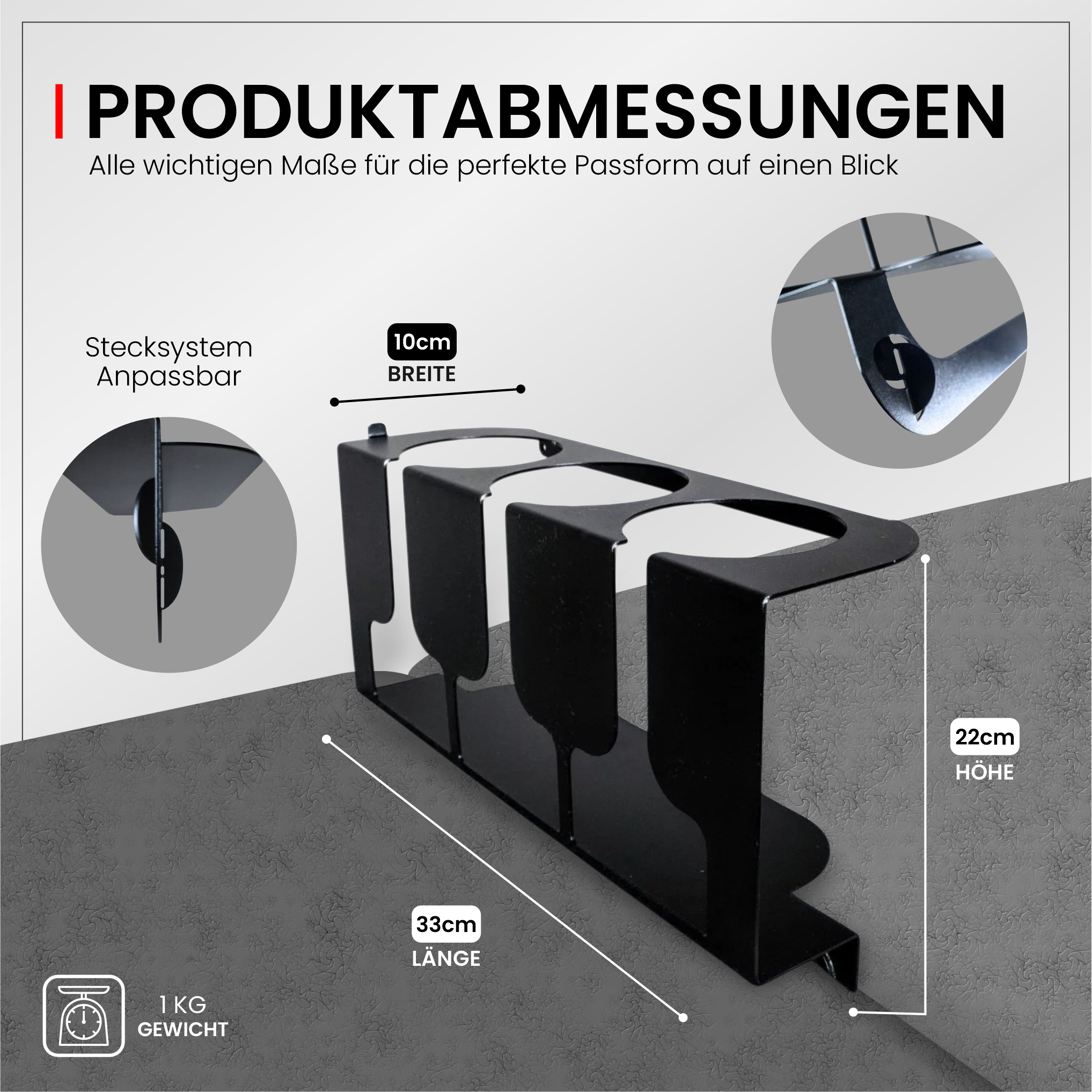 Getränkehalter für Sofa – Organizer für Gläser & Flaschen – Wohnaccessoire
